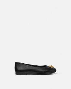 Chaussures | Versace Ballerines Avec Coeur A Cristaux Medusa Kids