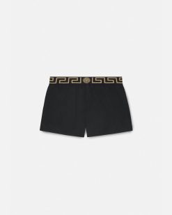 Maillots De Bain | Versace Short De Bain A Bordure Greca