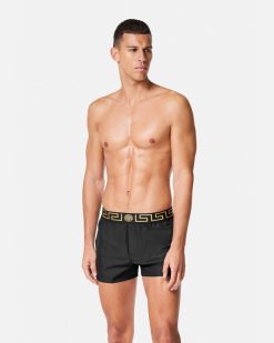 Maillots De Bain | Versace Short De Bain A Bordure Greca