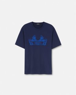 T-Shirts Et Polos | Versace T-Shirt Versace Cartouche