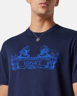 T-Shirts Et Polos | Versace T-Shirt Versace Cartouche