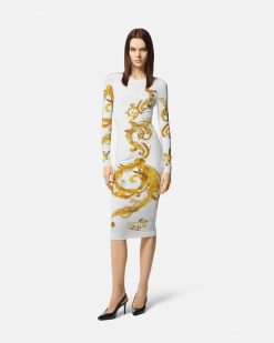 Vetements | Versace Robe Mi-Longue Watercolour Couture