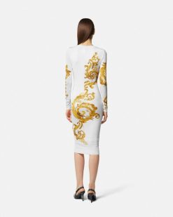 Vetements | Versace Robe Mi-Longue Watercolour Couture