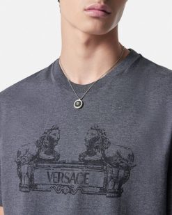 T-Shirts Et Polos | Versace T-Shirt Versace Cartouche