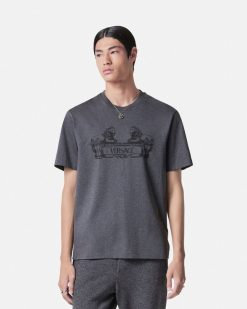 T-Shirts Et Polos | Versace T-Shirt Versace Cartouche