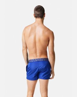 Maillots De Bain | Versace Short De Bain A Bordure Greca