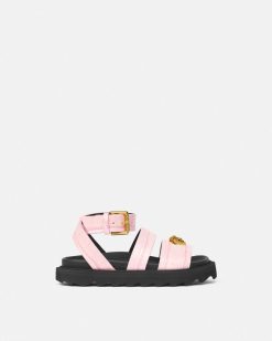 Chaussures | Versace Sandales La Medusa Kids En Cuir