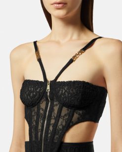 Vetements | Versace Haut Bustier En Dentelle