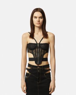 Vetements | Versace Haut Bustier En Dentelle