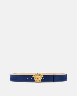 Ceintures | Versace Ceinture En Cuir La Medusa Greca