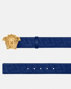 Ceintures | Versace Ceinture En Cuir La Medusa Greca