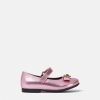 Chaussures | Versace Ballerines Metallisees Gianni Ribbon Baby