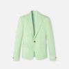 Blazers Et Costumes | Versace Blazer En Laine A Boutonnage Droit