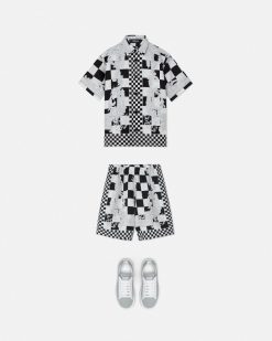 Vetements | Versace Chemise En Soie Medusa Contrasto Kids