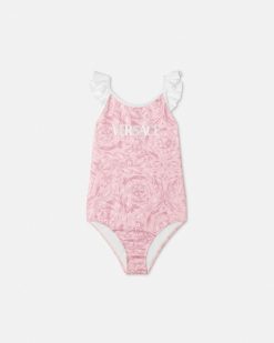 Vetements De Plage | Versace Maillot De Bain Barocco Kids