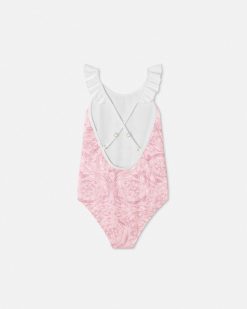 Vetements De Plage | Versace Maillot De Bain Barocco Kids