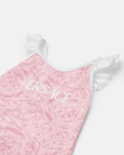 Vetements De Plage | Versace Maillot De Bain Barocco Kids