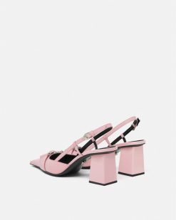 Medusa Buckle | Versace Medusa Buckle Slingbacks Vernis 70 Mm