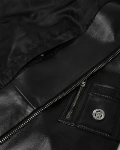 Vestes Et Manteaux | Versace Bomber En Cuir