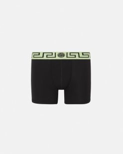 Boxers | Versace Boxer Long A Bordure Greca