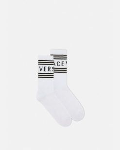 Chaussettes | Versace Chaussettes A Logo 90S Vintage