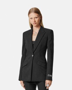 Tailleur | Versace Blazer Dv Barocco Jacquard