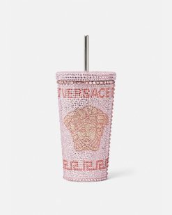 Vetements Et Accessoires De Plage | Versace Mug De Voyage Medusa Avec Cristaux