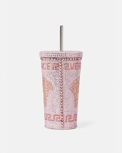 Vetements Et Accessoires De Plage | Versace Mug De Voyage Medusa Avec Cristaux