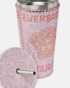 Vetements Et Accessoires De Plage | Versace Mug De Voyage Medusa Avec Cristaux