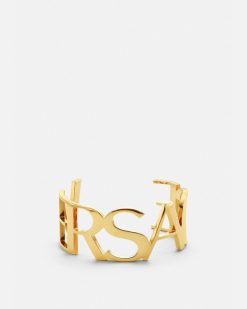 Bracelets | Versace Manchette A Logo