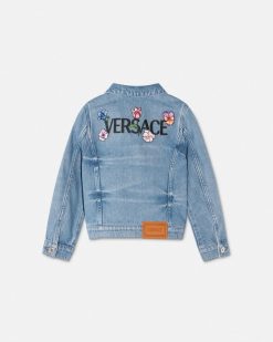 Vetements | Versace Veste En Jean Blossom Kids