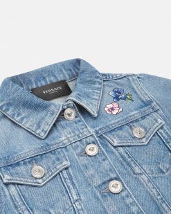 Vetements | Versace Veste En Jean Blossom Kids