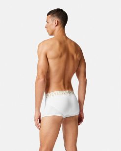 Boxers | Versace Boxer Adherent A Bordure Greca