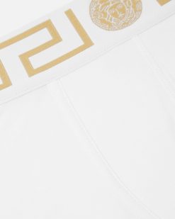 Boxers | Versace Boxer Adherent A Bordure Greca