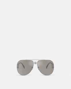 Lunettes De Soleil | Versace Lunettes De Soleil Aviateur Medusa Biggie