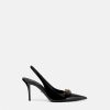 Gianni Ribbon | Versace Gianni Ribbon Slingbacks 85 Mm