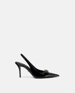 Gianni Ribbon | Versace Gianni Ribbon Slingbacks 85 Mm