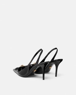 Gianni Ribbon | Versace Gianni Ribbon Slingbacks 85 Mm