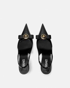 Gianni Ribbon | Versace Gianni Ribbon Slingbacks 85 Mm