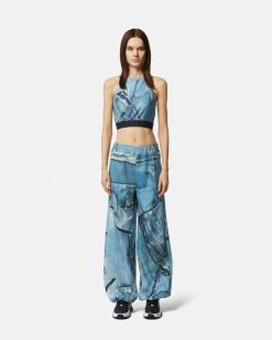 Vetements | Versace Pantalon De Survetement Patchwork Denim