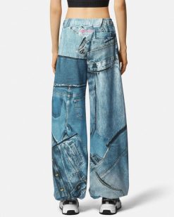 Vetements | Versace Pantalon De Survetement Patchwork Denim