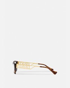 Montures Lunettes De Vue | Versace Lunettes Oeil-De-Chat 90S Vintage Logo