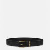 Ceintures | Versace Ceinture En Cuir A Detail Greca