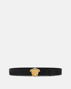 Ceintures | Versace Ceinture En Cuir La Medusa Greca