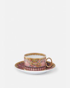 Cafe Et The | Versace Tasse The Et Soucoupe Scala Del Palazzo Rosa