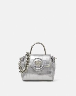 La Medusa | Versace Petit Sac A Main La Medusa Effet Croco