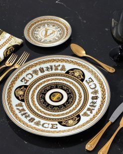 Collection Alphabet | Versace Assiette O Virtus Alphabet 33 Cm