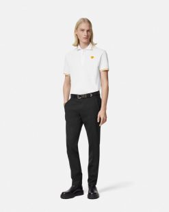 T-Shirts Et Polos | Versace Polo A Manches Courtes Medusa