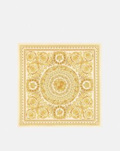 Accessoires Textiles | Versace Grand Foulard En Soie Barocco 90 Cm