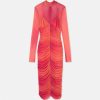 Vetements | Versace Robe Mi-Longue Froncee En Mesh